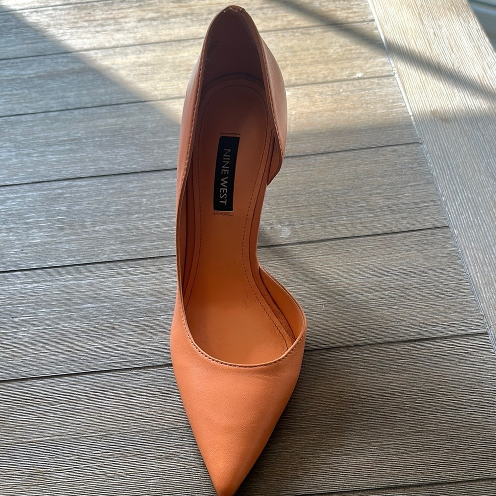 Nine West Orange High Heel Pumps